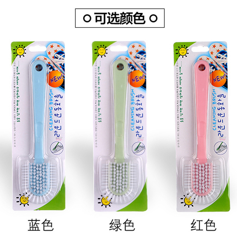 Factory price multi-use Korean five-sided brush multi-sided ring without dead angle long handle shoe washing brush bathroom soft hair cleaning brush
