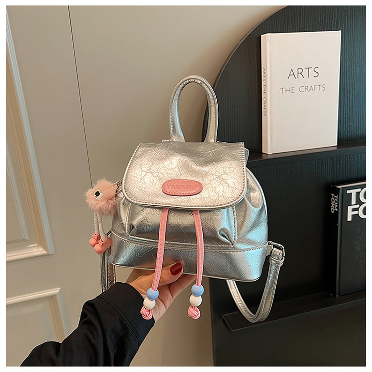 Stylish Pleated Women's Mini Backpack Japanese Korean Style Bag_voghion.com