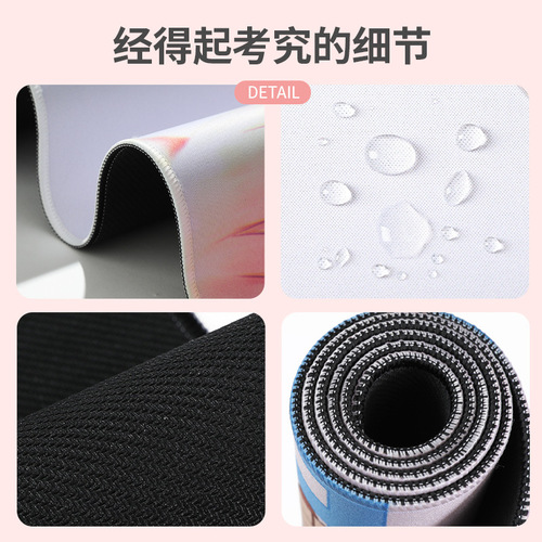 Cute lines small dog large mouse pad girly heart study office dorm home use cartoon desk pad keyboard mat