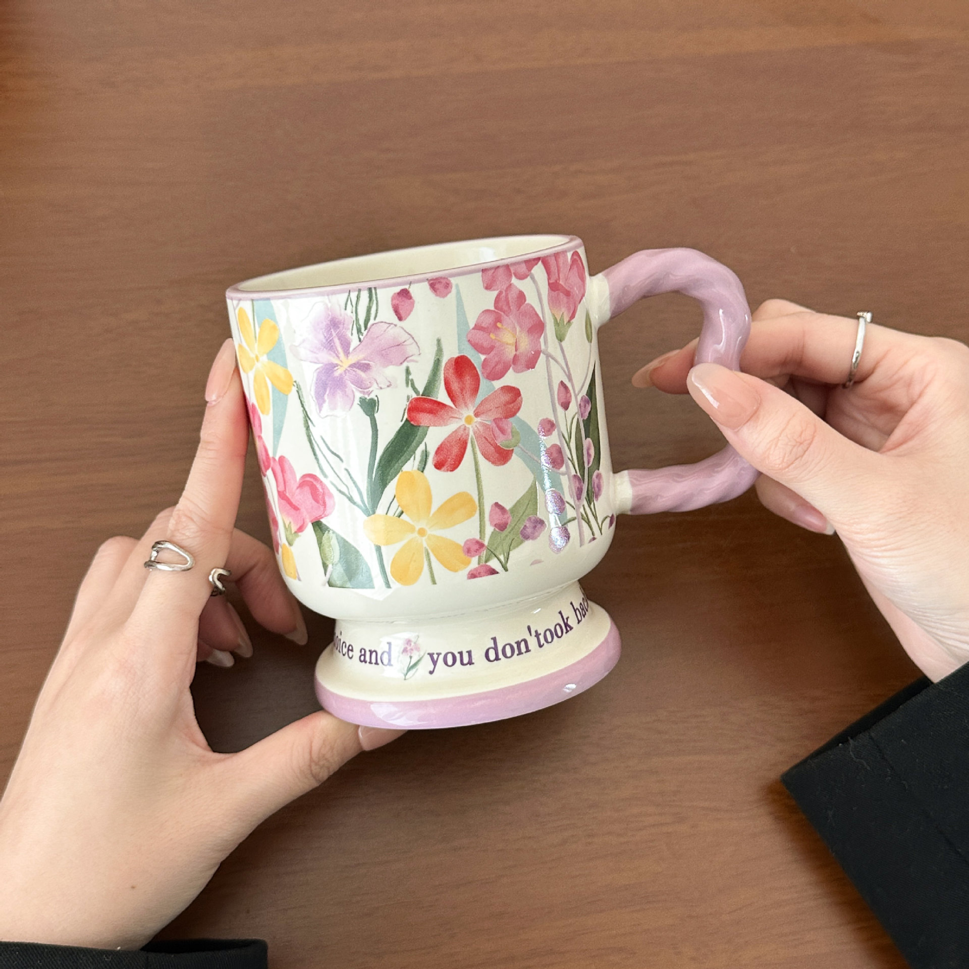 Nicho de regalo de cumpleaños de alto nivel para chicas tazas de agua prácticas de alto valor de diseño creativo tazas de cerámica tazas image 7