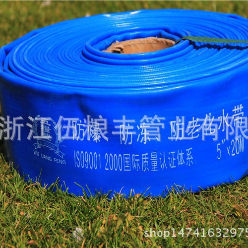 农用灌溉锦塑带PVC DISCHARGE WATER HOSE红胶帆布水带抽沙软管