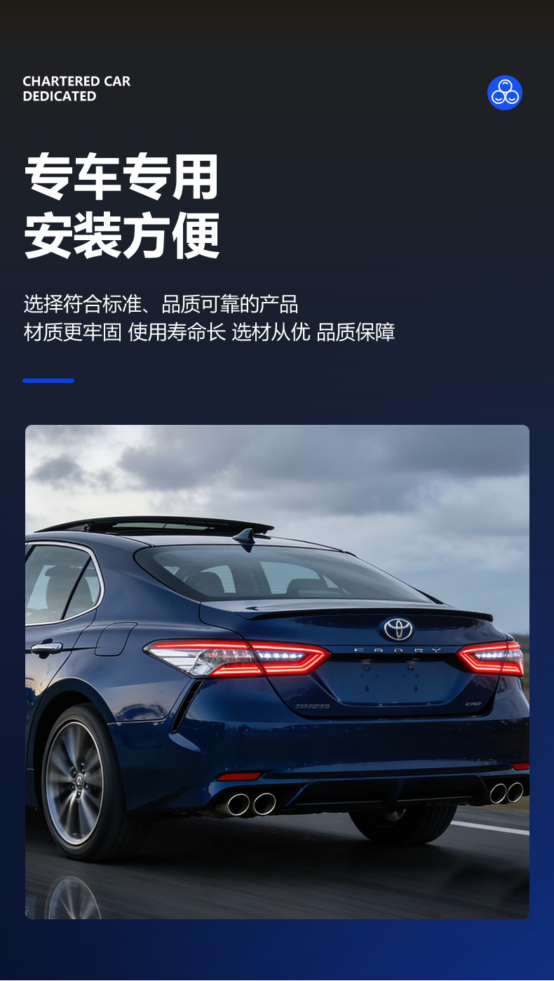 Factory Direct Sales Suitable for Toyota Camry Rear Bumper Luxury Version, Quality Guaranteed, Sufficient Supply