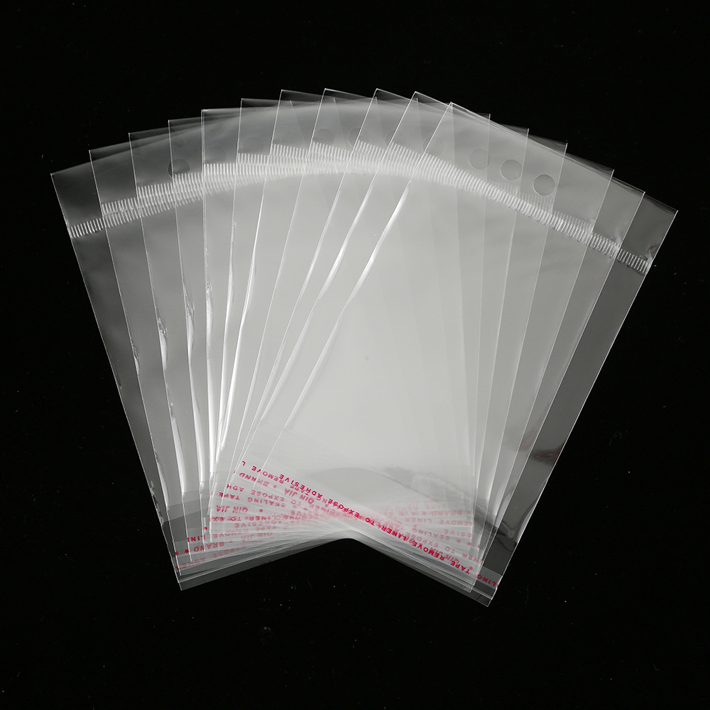 厂家opp包装袋 塑料包装袋 挂孔饰品耳环挂头袋自粘袋可印刷袋子
