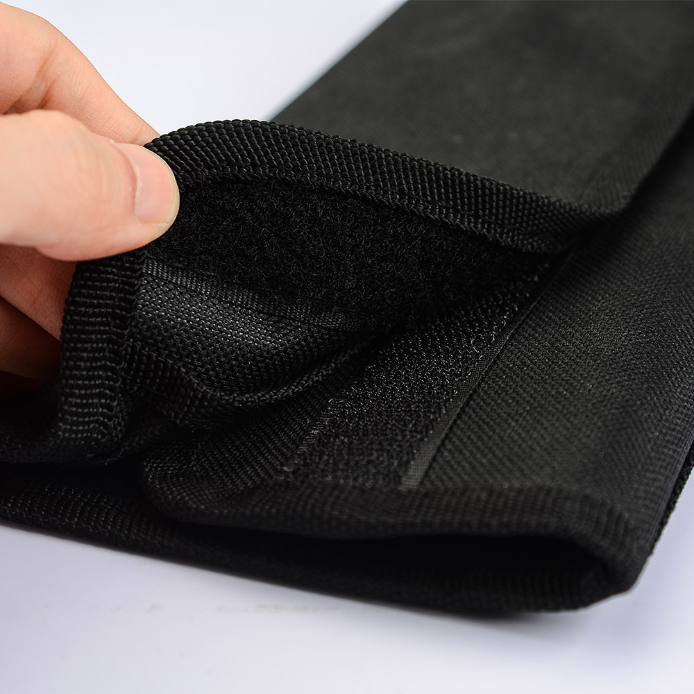 Oxford tela impermeable cuchillo bolsa de almacenamiento Bolso Negro cuchillo bolsa de almacenamiento doble lienzo abierto cuchillo cubierta cuchillo bolsa