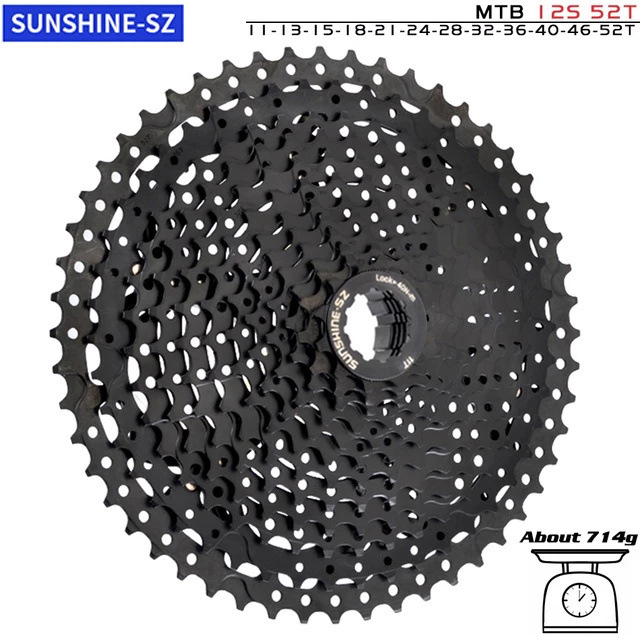 SUNSHINE-SZ フリーホイール 8/9/10/11/12 速 ブラック シマノ対応 マウンテンバイク ロードバイク  詳細画像