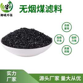 无烟煤滤料厂家供应各种型号无烟煤滤料水处理颗粒高碳无烟煤滤料
