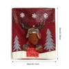 Imitation leather snowflake chair cover elk