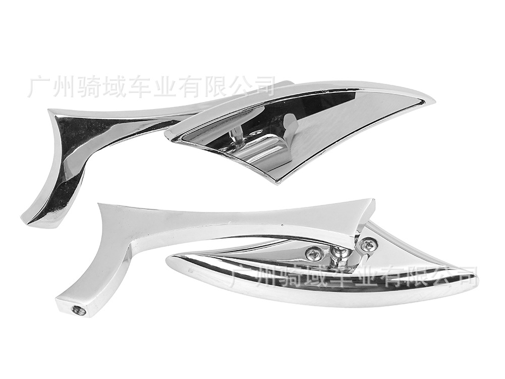 Motorcycle rearview mirror, modified sports car rearview mirror, triangular Harley retro modified off-road rearview mirror