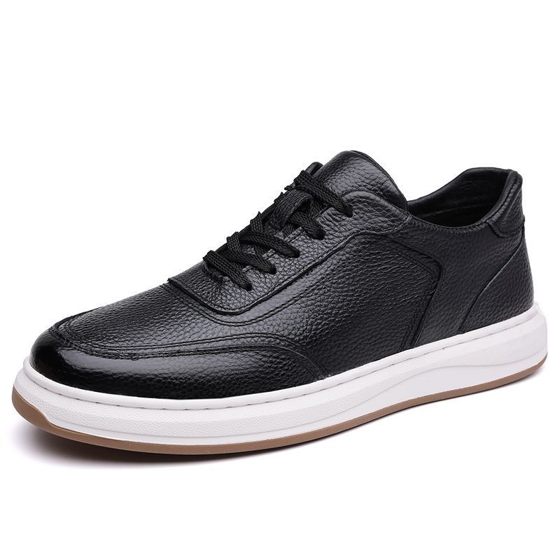 2026 nuevos zapatos casuales de cuero para hombres, zapatos casuales transpirables, zapatos casuales para hombres de color sólido, zapatos simples y cómodos