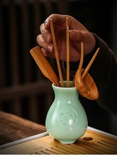 批发青瓷家用陶瓷茶具零配茶洗茶杯公道杯盖碗茶壶茶道六君子茶叶