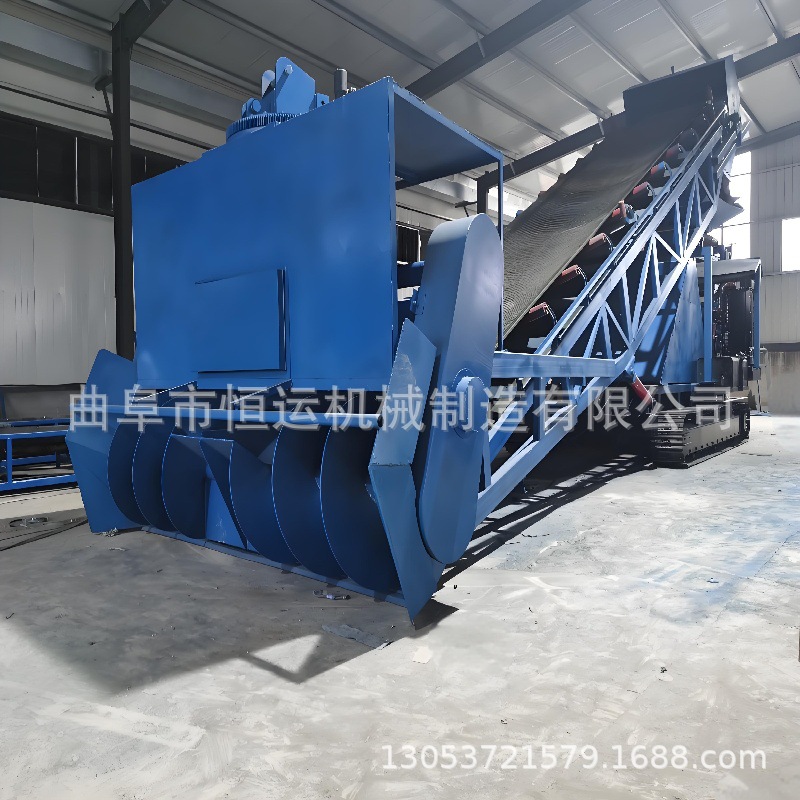 遥控履带式扒料机 自动上料装车机 移动螺旋扒渣机