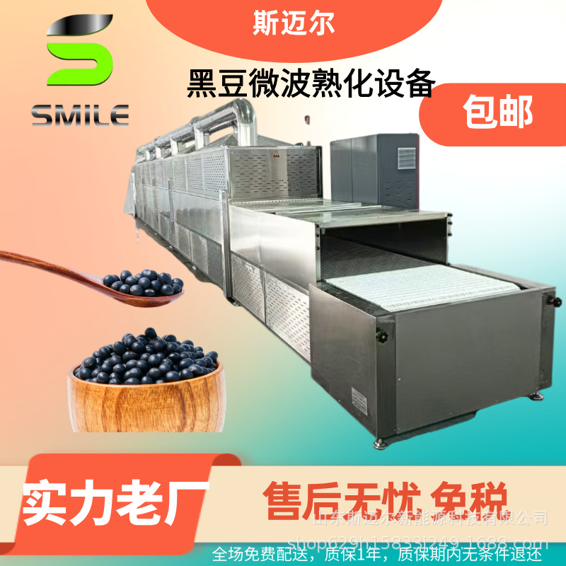 黑豆微波烘干机黄豆低温脱水干燥 五谷杂粮杀菌设备微波烘干设备