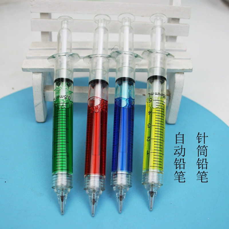 Цветной карандаш смайлик автоматический карандаш 0,5 милый мультфильм автоматический карандаш шприц цветной шприц ручка