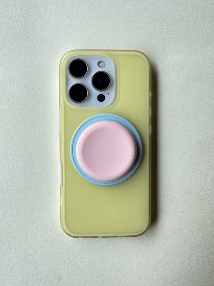 Soporte magnético amarillo limón-borde lateral mate on