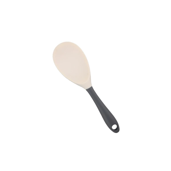 Off-white + gray silicone rice spoon