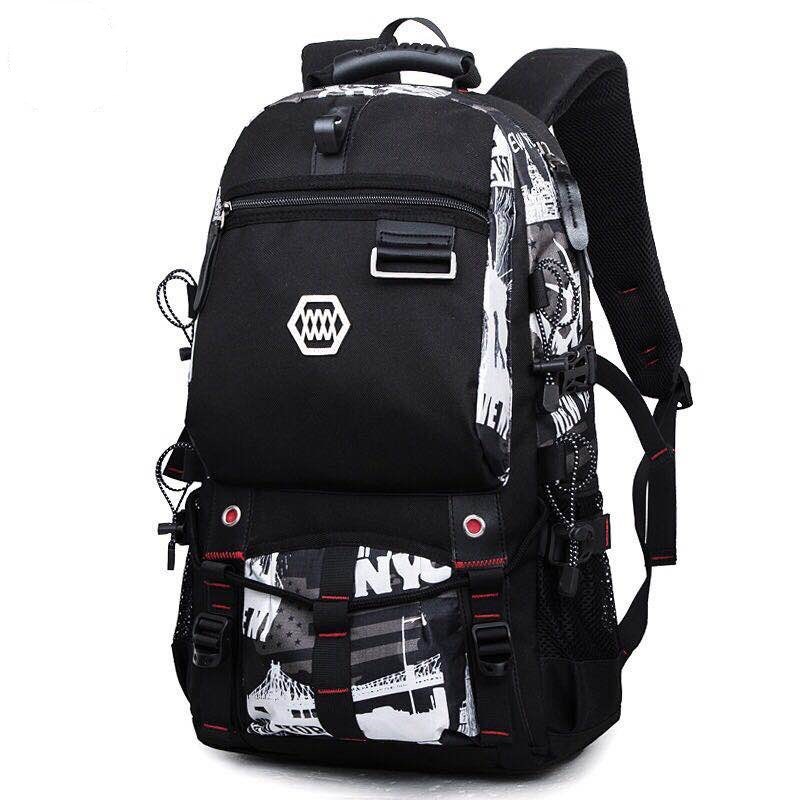Mochila de hombro de gran capacidad transfronteriza, mochila de equipaje al aire libre, mochila de ocio para hombres, mochila de montaña, mochila impermeable