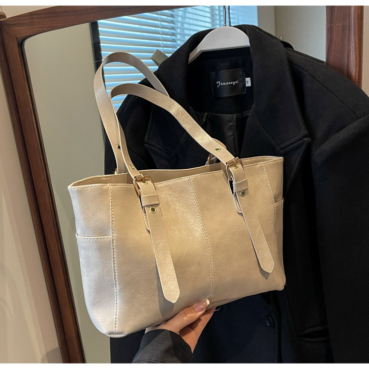 Damen Schultertasche Im Hong Kong Stil Mit Gesteppter Textur_voghion.com