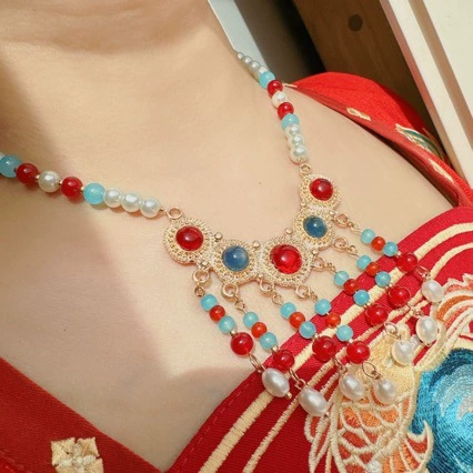 Hanfu, accessory, classic cheongsam, retro pendant