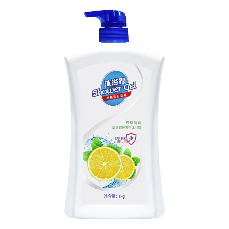 新しい Jiabai 大ボトルシャワージェル 1000 ミリリットルピュアホワイトレモンフレグランスシャワージェル持続的な香りドロップシッピング|undefined