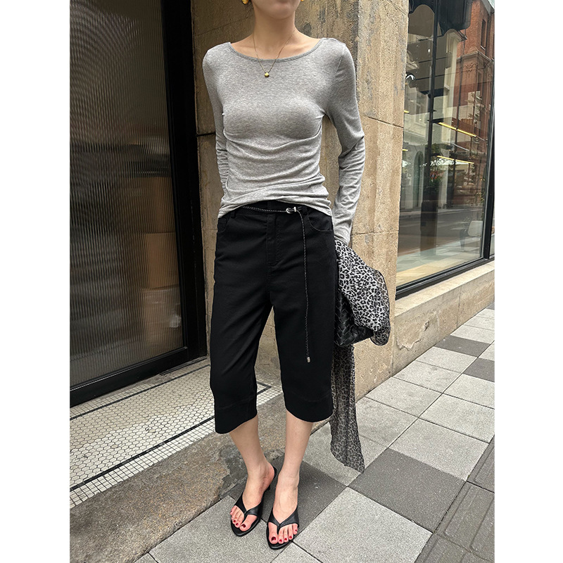 M FIVE 2026 Autumn Collection, July 23rd, Thirteen Lines New Product, Side-Slit Casual Cropped Slim Pants Y6996