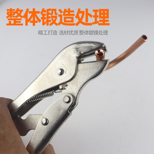 Wholesale 7mm copper tube sealing pliers manufacturers straight hair 7 inch refrigeration pliers CT-201 copper tube sealing pliers