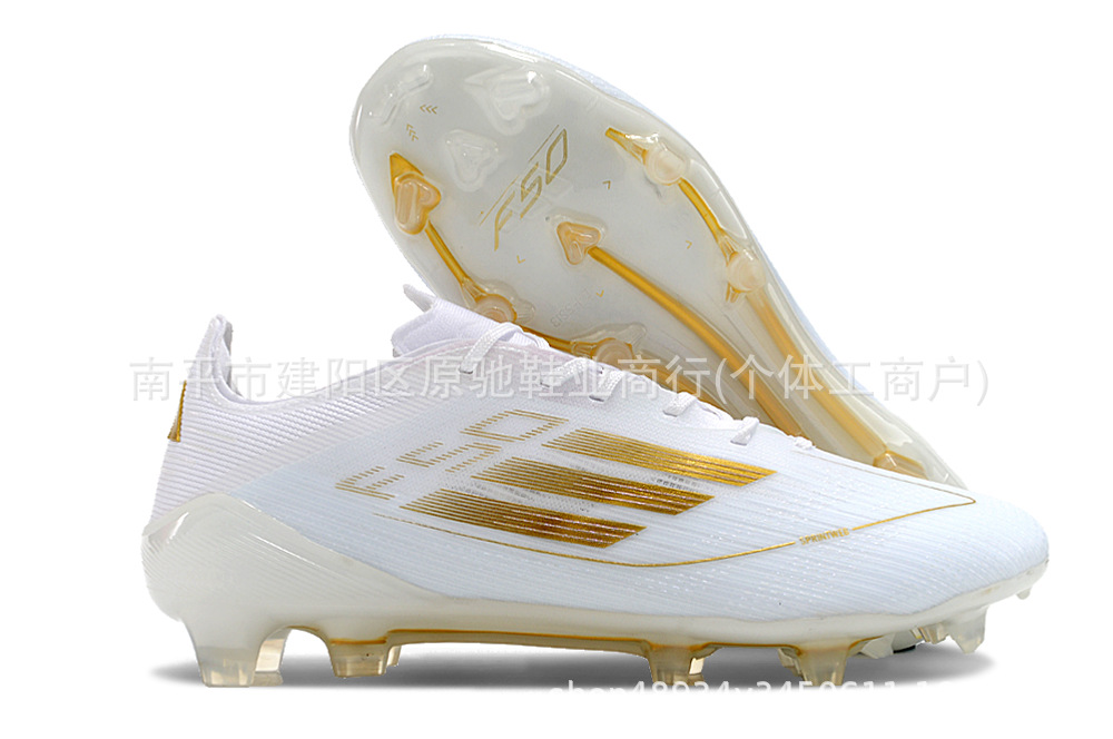 Fábrica de Putian al por mayor F50 zapatos de fútbol FG zapatos con lengua baja zapatos de fútbol hombres