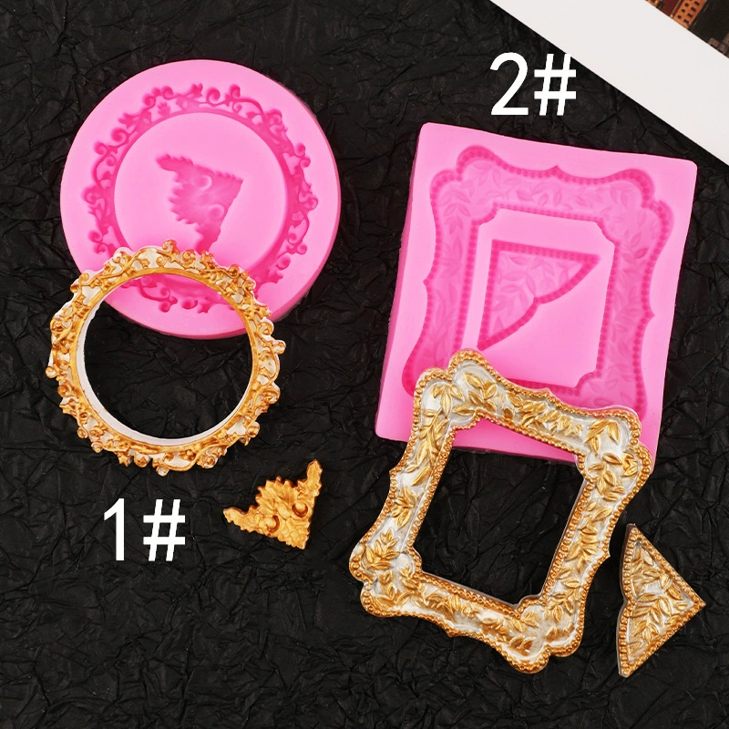 Винтажная кружевная силиконовая форма для креативной выпечки декоративная форма для шоколада