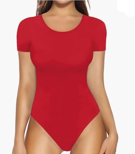 318g Weight Long Sleeve Sleeve Length Shorts Pants Length Acetate Fiber Fabric Type Mid Waist Waist Line Rompers Pants Type Stretchy Elasticity Bodysuits Tops Type Holiday, Daily Occasion Skinny Fit Type Solid Color Pattern Summer, Spring Season Women's Gender Streetwear Style Wholesale Women's Streetwear Solid Color Long Sleeve Bodysuits 18