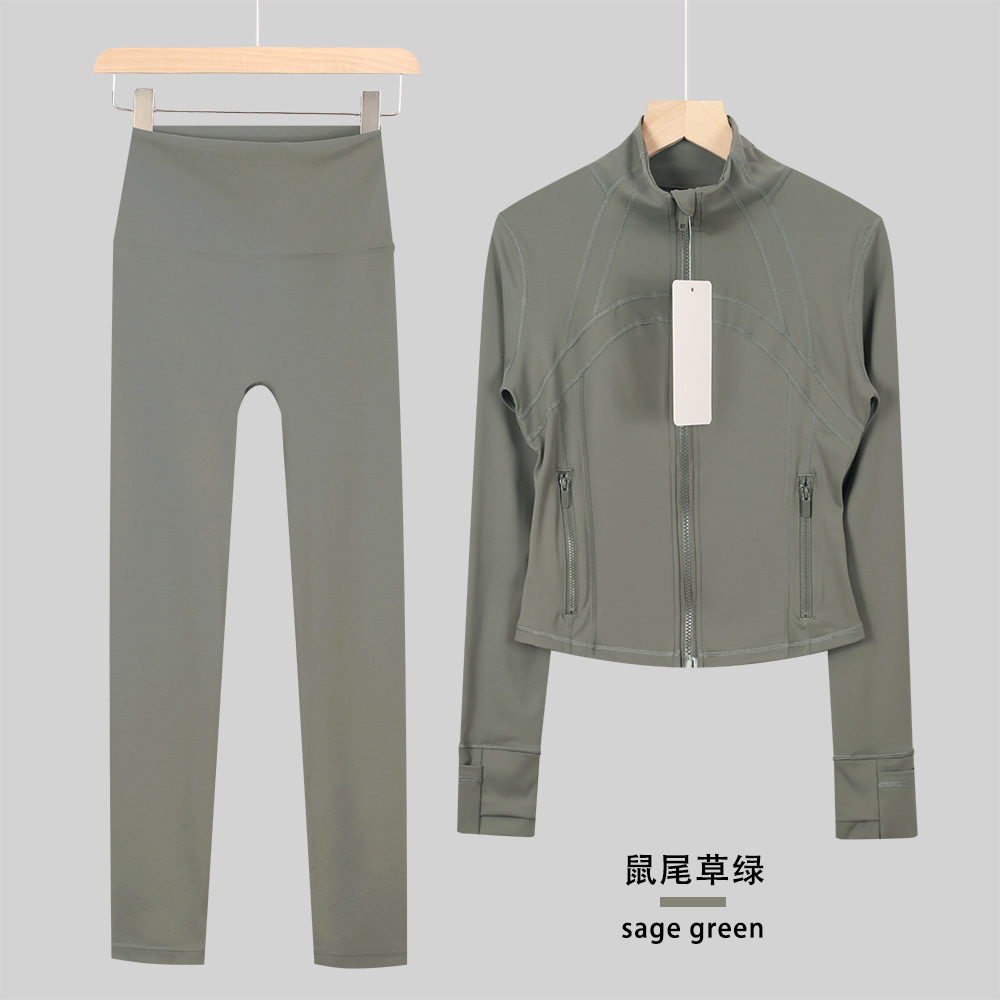 Lululacie chaqueta de cuello corto de nueve puntos chaqueta deportiva DF chaqueta chaqueta chaqueta de manga larga ropa de yoga de fitness para mujeres