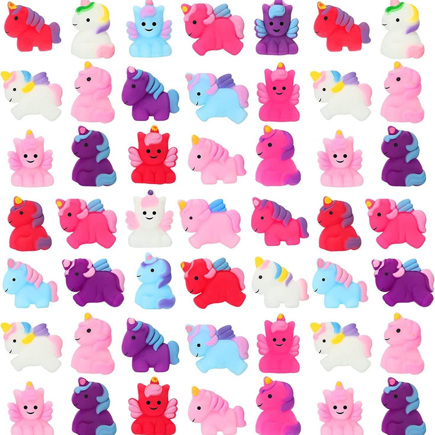 Amazon Единорог красочный щепотка TPR мультфильм животное пельмени декомпрессионная вентиляционная игрушка подарок для дошкольников
