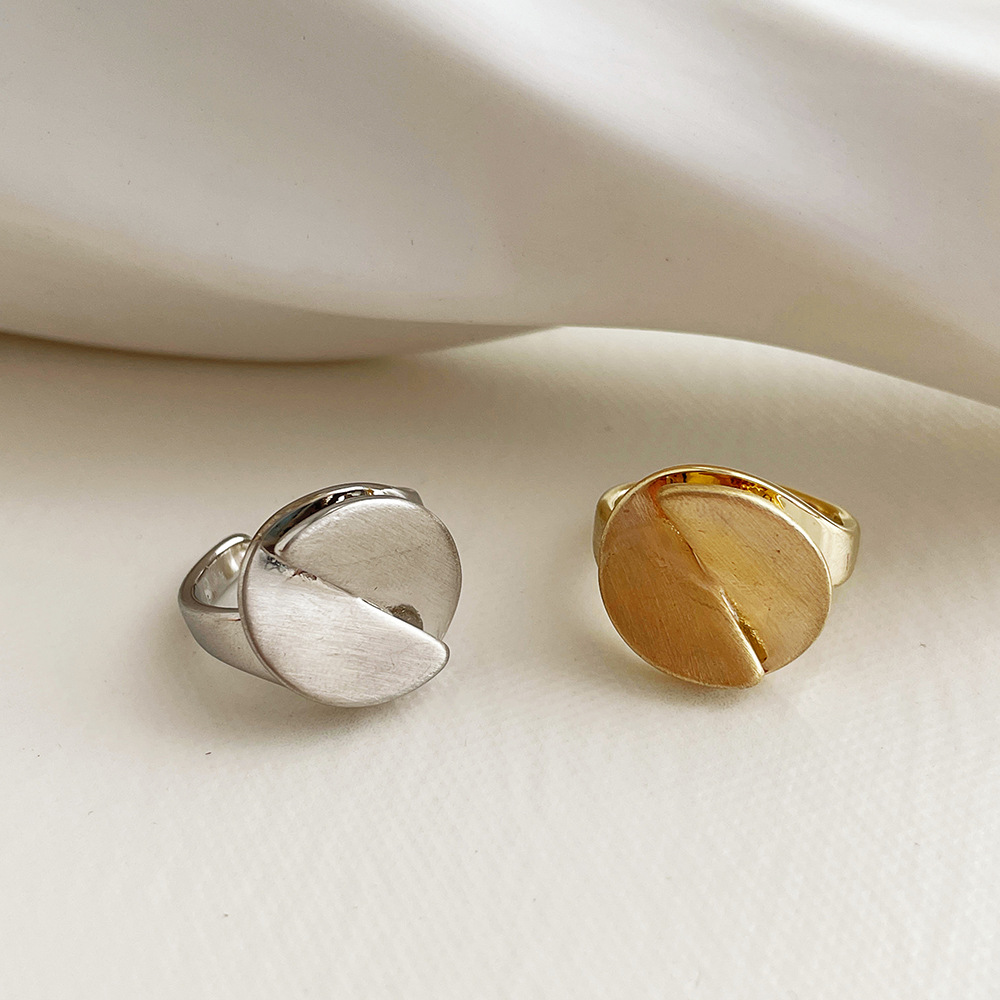 1 Piece Simple Style Geometric Metal Plating Womenu0027S Open Ring
