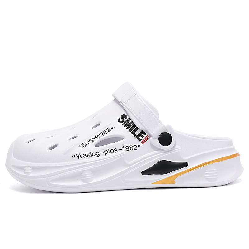 Baotou Dongdong zapatos de verano 2024 tendencia red antideslizante engrosado transpirable moda pareja de doble uso zapatos de playa para hombre