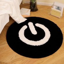 卧室小煤球植绒地毯浴室垫卧室簇绒地毯客厅苔鲜地毯一件代发