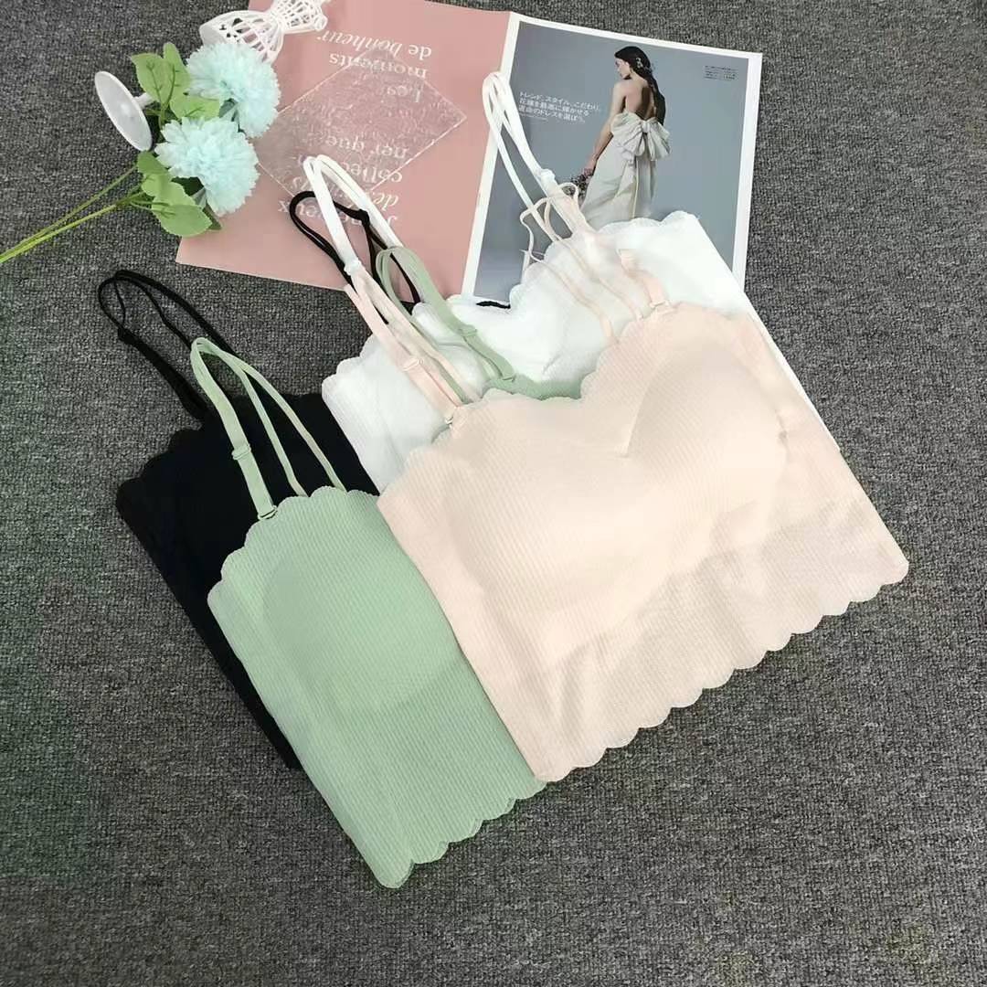 Nueva taza fija sin marcas de alta calidad chaleco de dama sin anillo de acero bra de yoga ropa interior deportiva mujer al por mayor