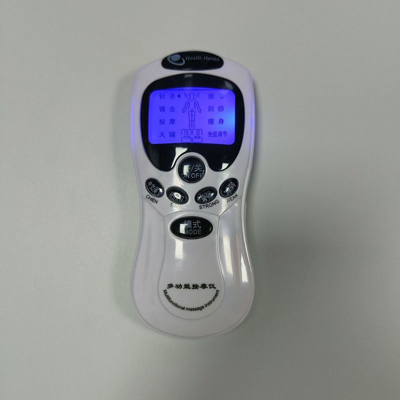 新しくアップグレードされたデュアル出力デジタル経絡マッサージ器、多機能肩と首の電気療法器、理学療法パルスミニマッサージ器|undefined