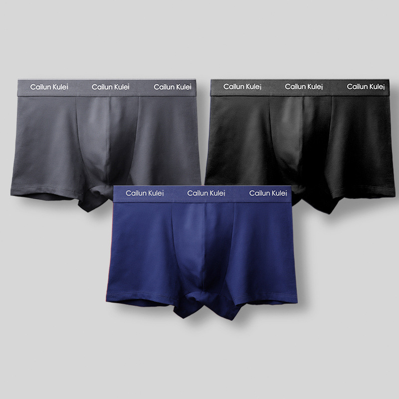 3 men's underwear cotton boxers antibacterial summer thin breathable boys boxer shorts ck р l gift box