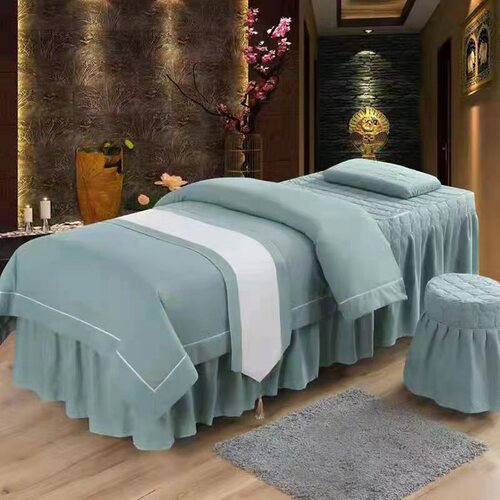 New beauty bedspread set directly supplied by the manufacturer, high-end beauty salon massage ear cleaning SPA wellness center bed cover