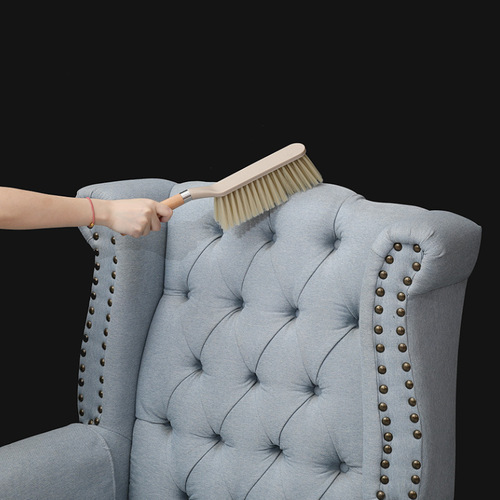 Beech long-handled soft-bristle brush bedroom carpet sofa floor cleaning brush household queen-size bed brush dust brush