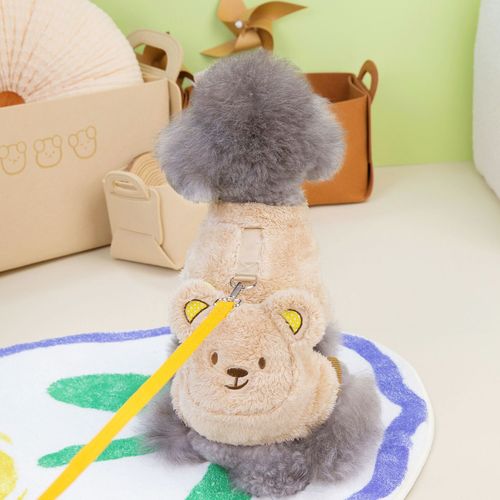 Dog clothes autumn and winter new pet clothing pet clothes winter thickened 23 backpack bear four-legged fleece jacket