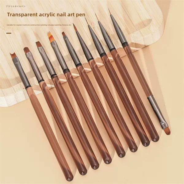 Japanese nail pen brush sweep pen construction pen semi-transparent rod phototherapy painted line pen gradient pen factory direct sales