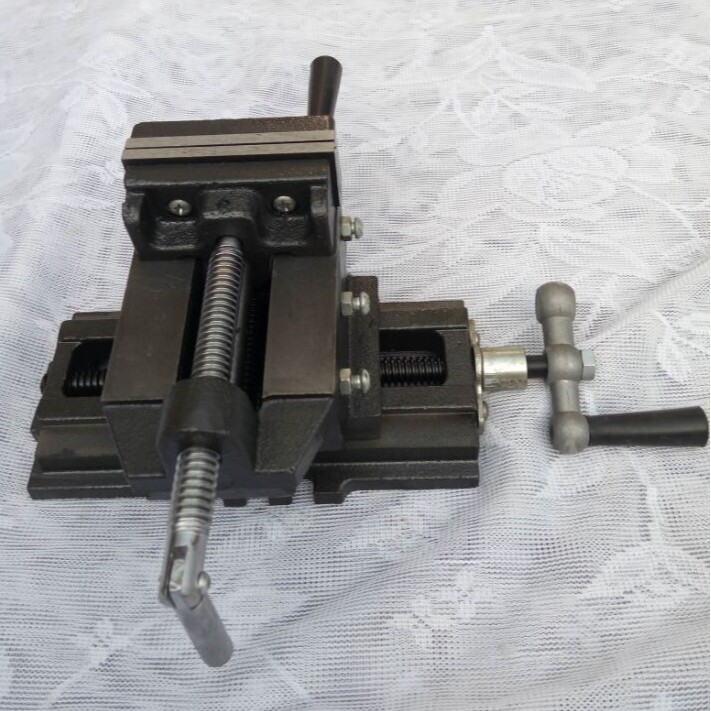 直销钻床专业付件十字平口钳旋转美式简易台虎钳机械