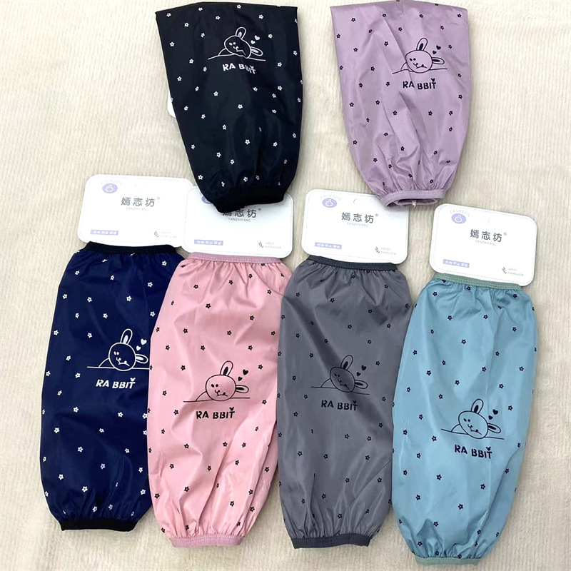 Franela impermeable bordada cocina del bebé de los hombres de las mujeres largo oversleeve mangas de la mano de los niños al por mayor estudiante Otoño e Invierno