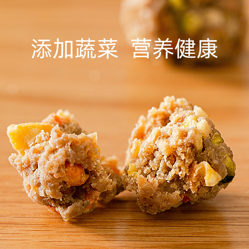 Bocadillos para perros, pollo, frutas secas, verduras, bolas, palillos, mascotas, Teddy, perros pequeños, verduras, nutrición, adiestramiento de perros, recompensas