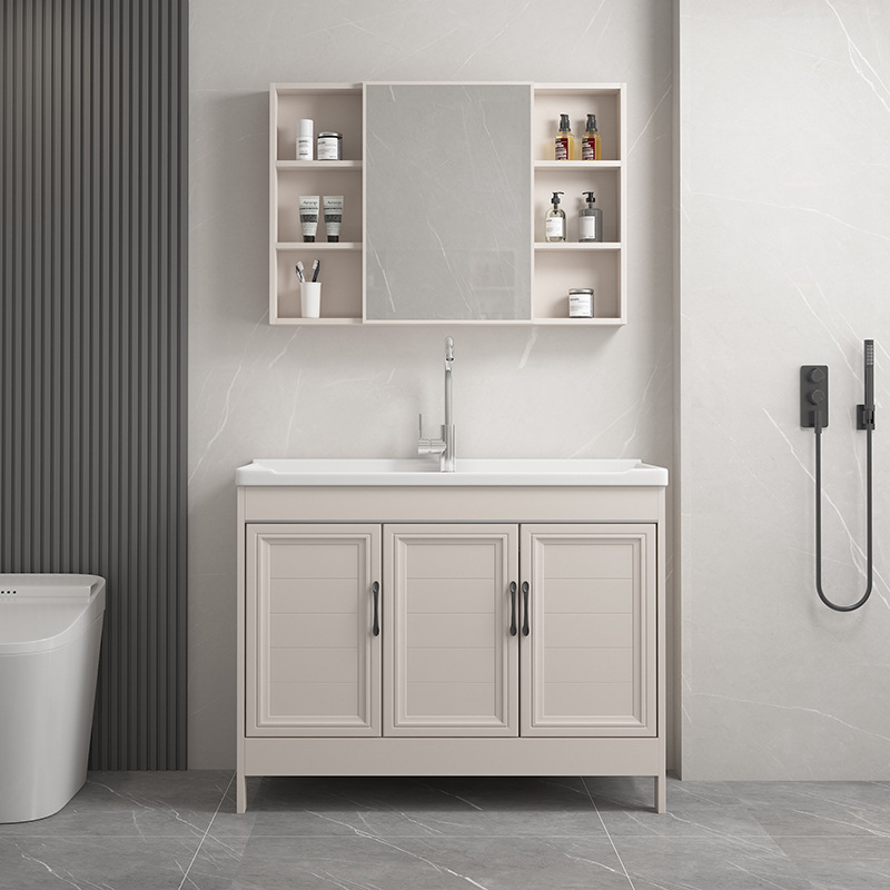 Cream-wind espacio aluminio lavabo lavabo lavabo cerámica lavabo con tabla de fricción lavabo tipo piso al aire libre lavabo