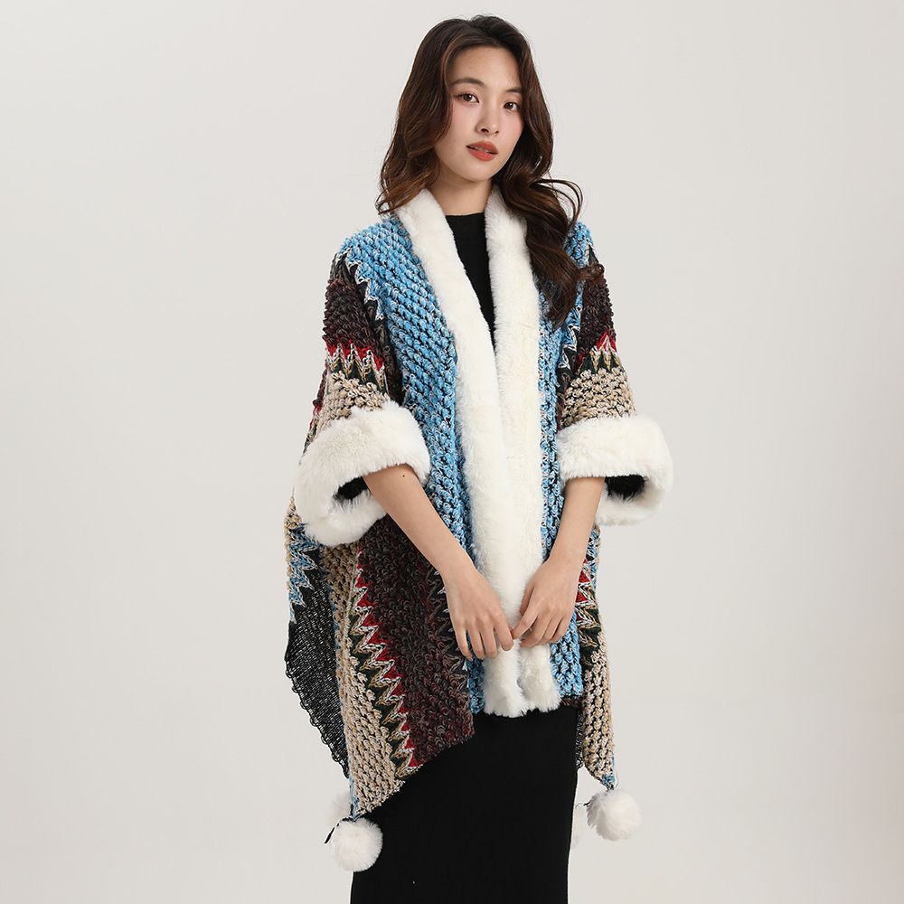 Xale de lã para primavera e outono, novo estilo étnico feminino 2024, Xizang, Yunnan, vestuário turístico ocidental de Sichuan_voghion.com