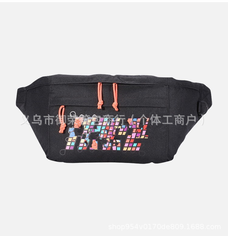 Wang Yibo の同じスタイルのクロスボディバッグ新しいシングルショルダー多用途学生スポーツトラベルバッグ大容量男性と女性のウエストバッグチェストバッグ|undefined