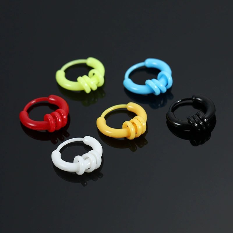 Летние свежие цветные смоляные застежки для ушей простые модные серьги высокого уровня