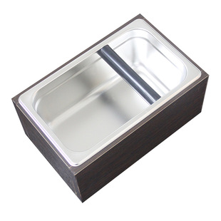 Factory wholesale coffee powder box coffee supplies detachable powder box knock slag box stainless steel inner box