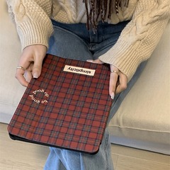 格紋愛心適用蘋果iPad保護套2022平板外殼帶筆槽11英寸磁吸亞克力