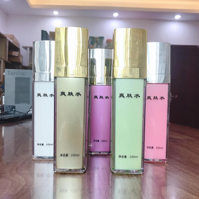 New high-end acrylic cosmetic bottles set for creams, ointments, face creams, toners, empty bottles